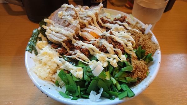 「【限定】我流豚星。台湾混蕎麦(大蒜･マヨネーズ)+豚増し」@豚星。の写真