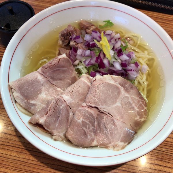 「冷し塩煮干しそば 750円+肉の日100円」@niboの写真