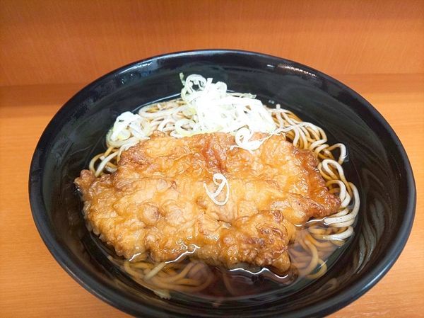 「唐揚げそば（450円）」@大江戸そば 市ヶ谷店の写真