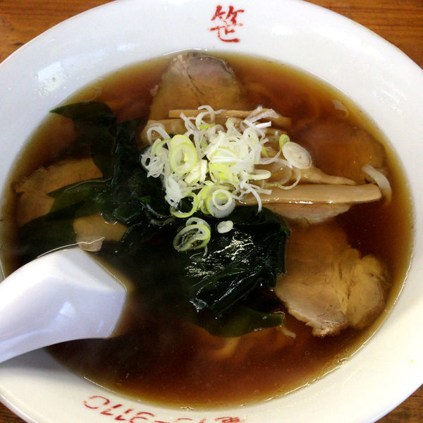 「チャーシューメン　680円　半盛り　−50円」@手打ちラーメン 笹の写真