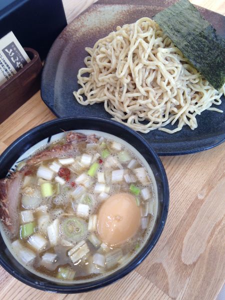 「煮玉子つけそば」@中華そば専門 とんちぼの写真