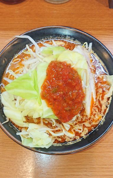 「レッドクリフ(辛レベル1)」@横濱家系ラーメン 湘家の写真