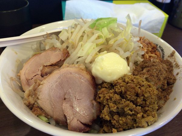 「汁なしキーマ(1000円）アブラ以外全マシ」@RAMEN NOROSHI 東大宮の写真