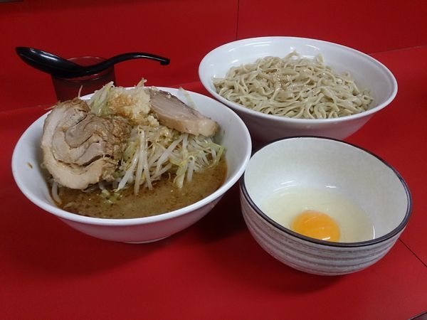 「小ラーメン【つけ麺（ごま油）】」@ラーメン二郎 茨城守谷店の写真