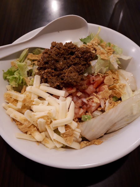 「(限定)タコスなまぜそば780+〆の割飯50円」@らーめん カッパハウスの写真