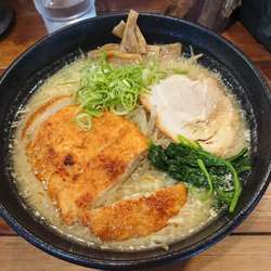 とんかつ味噌らーめん 930円 + ライス（小）