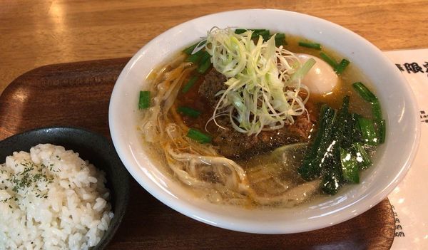 「塩担々麺(数量限定)＋味玉＋ご飯」@tamazouの写真