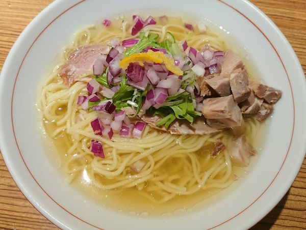 「【季節限定】冷塩煮干そば」@niboの写真