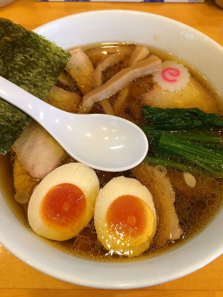 「焼豚麺・味玉1050円」@白河手打中華そば 法隆の写真