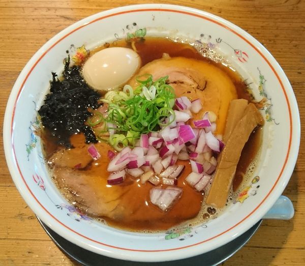 「煮干中華そば＋一楽のせ」@中華そば 一楽の写真