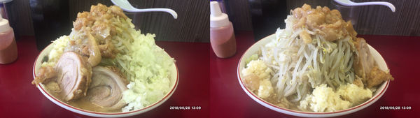 「大ラーメン４００g」@ジラフの写真