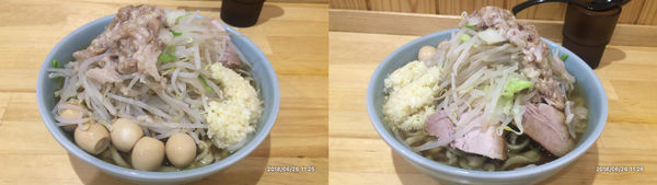 「大ラーメン５００g、うずら」@ラーメン寿々㐂の写真