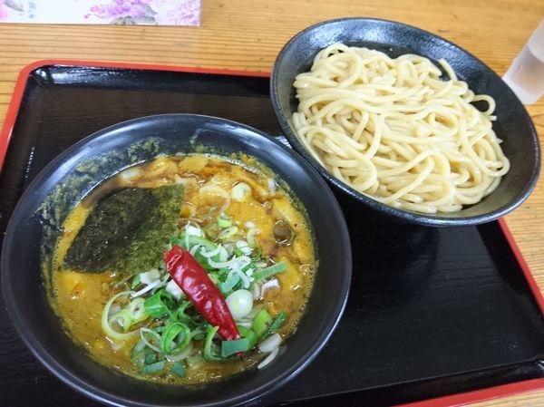 「カレつけ 中盛 玉ねぎ増し」@つけめん・らあめん 福は内の写真