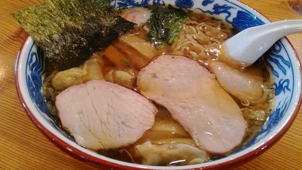 「ワンタンメン」@白河手打中華 賀乃屋の写真