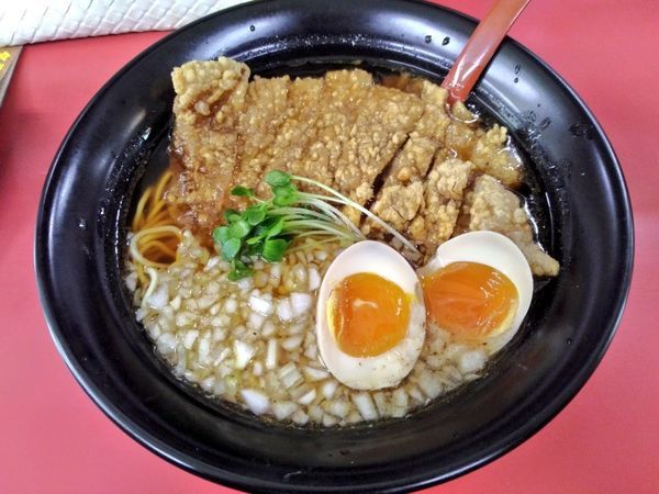 「29の日限定 山原豚の香り揚げ麺」@和風らーめん はるやの写真