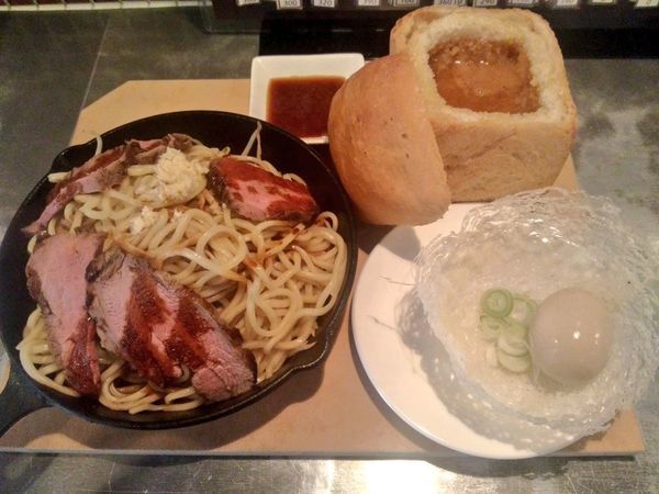 「マイスター限定 鉄パンローストビーフつけ麺」@鶏だし工房 Garyu-yaの写真