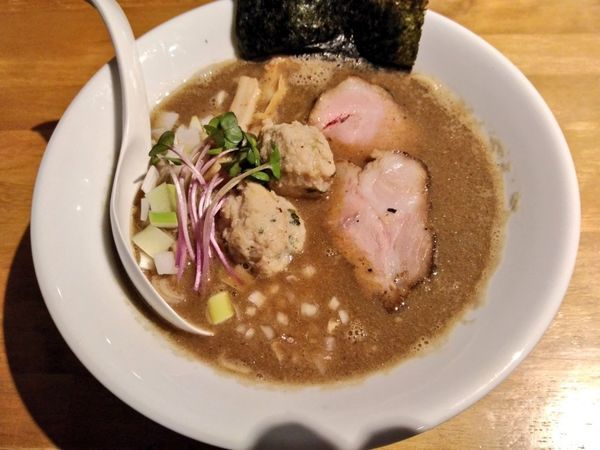 「1月限定 白湯煮干しSOBA（醤油・鶏油）」@麺や Gochiの写真