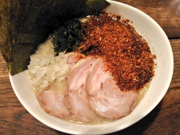 「期間限定 辛辛海老豚骨ラーメン」@琉球チルダイの写真