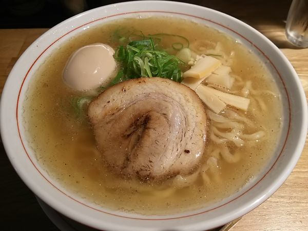 「【限定】アゴ潮手もみそば　＋味付玉子：サービス券」@麺肴 ひづきの写真