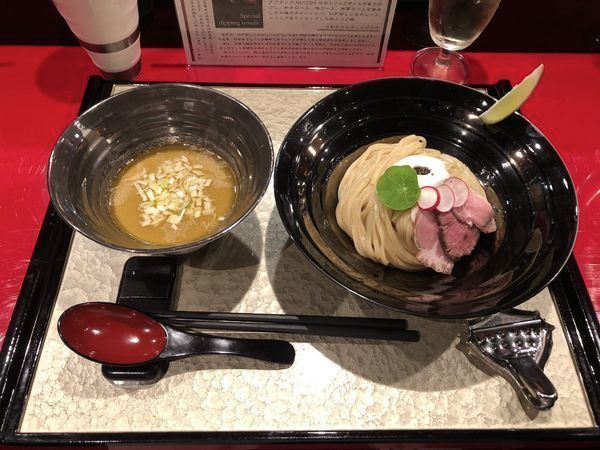 「特製つけ麺 ￥1200」@江戸前つけ麺 銀座 魄瑛の写真