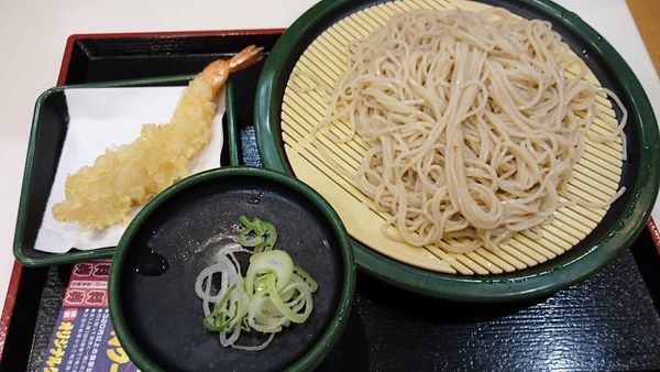 「もり えび天(クーポン) ビール」@ゆで太郎 関内本町通り店の写真