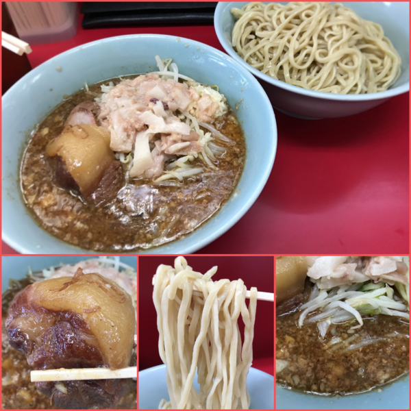 「小ラーメン¥740+ぎょったまつけ麺¥100」@ラーメン二郎 中山駅前店の写真