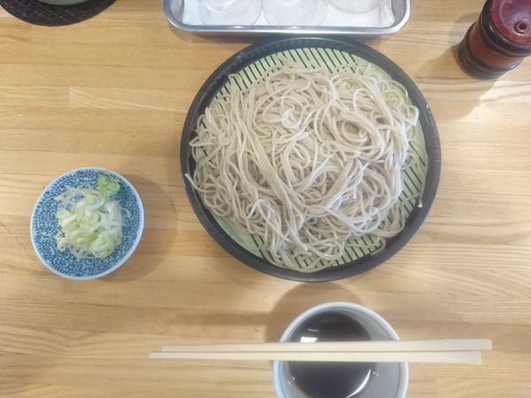 「もり蕎麦+ゲソ天 450円」@福そばの写真
