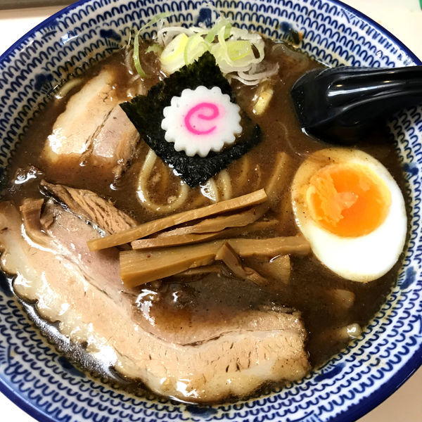 「濃厚らーめん（麺少なめ・味薄め）750円」@らーめん・つけめん 満帆 太田本店の写真