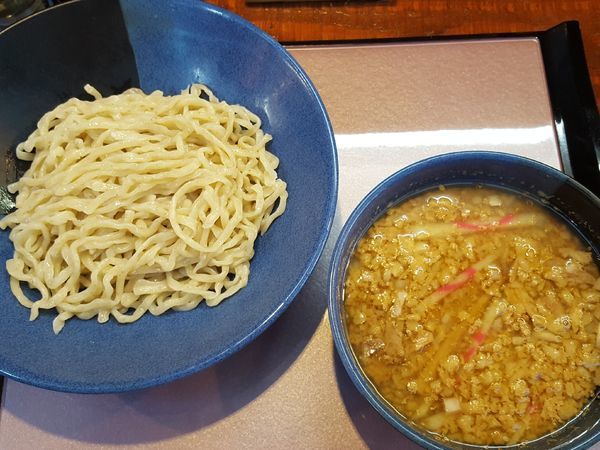 「つけそば ￥800 中盛 脂多め」@煮干し背脂極太手もみ麺の店 一本勝負の写真