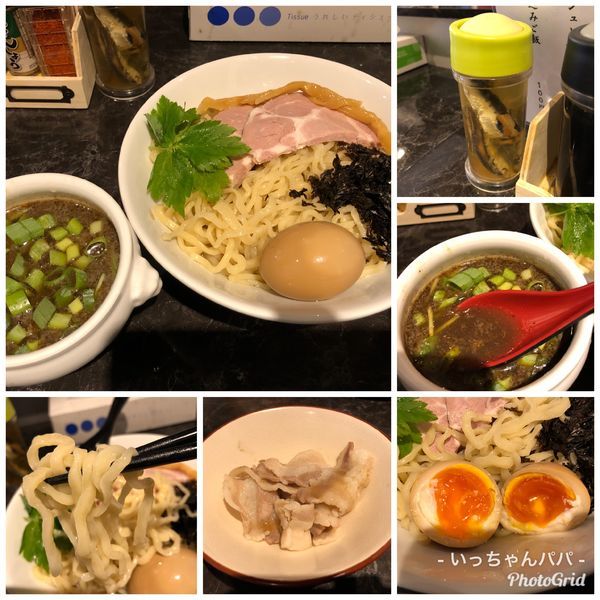 「つけそば（冷やしスープ可）800円 味玉 100円」@中華SOBA にぼ乃詩の写真