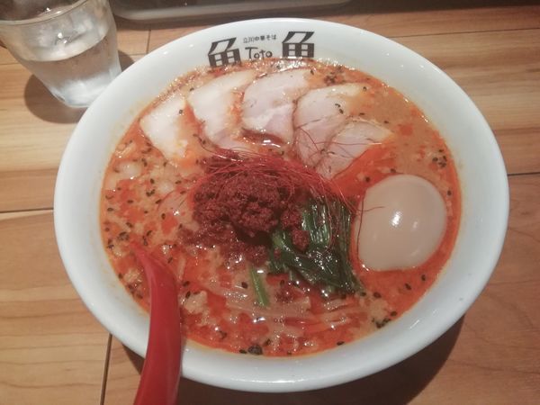 「辛みそラーメン＋スペシャルトッピング（950円＋350円）」@立川中華そば とと ホンテンの写真