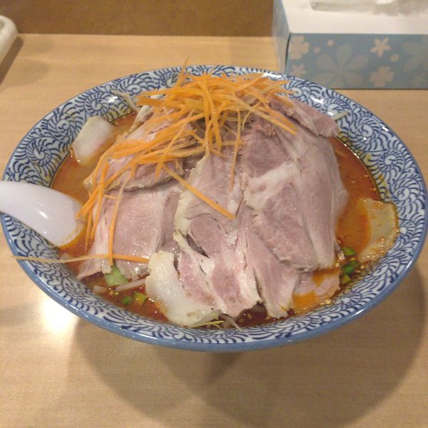 「Ｌ辛味噌チャーシュー」@めん丸 仁戸名店の写真