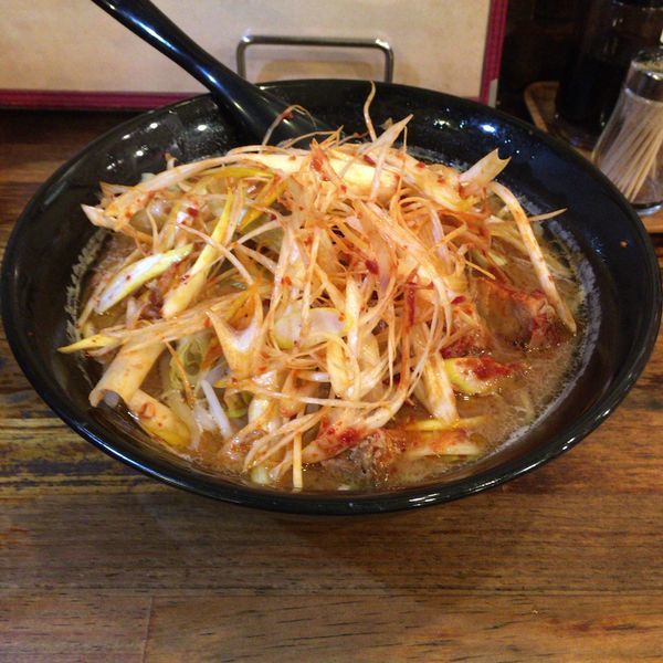 「風神みそ うま辛ネギ」@我流らぁめん 風神の写真