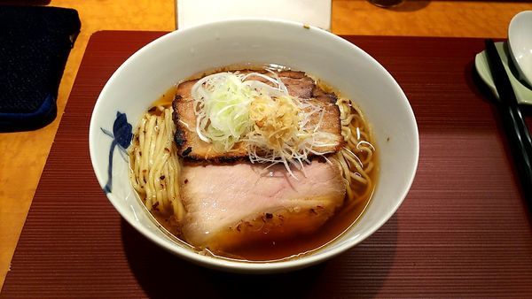「生姜そば細麺+ごはん大そぼろ付き」@麺 みつヰの写真