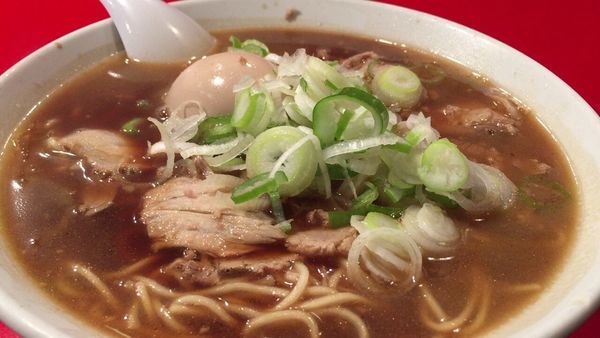 「中華そば＋味玉」@末廣ラーメン本舗 仙台駅前分店の写真