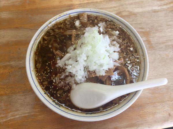 「メンマラーメン 大盛 ＋ ヤマニスペシャル」@ラーメン長久の写真