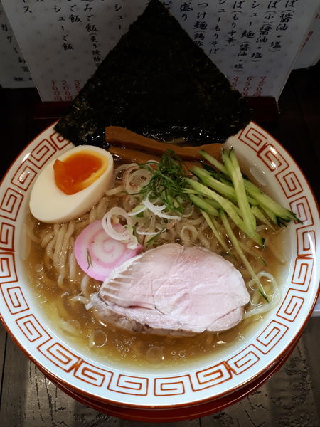 「(限定)牛骨冷やしラーメン850円」@まるふじ食堂の写真