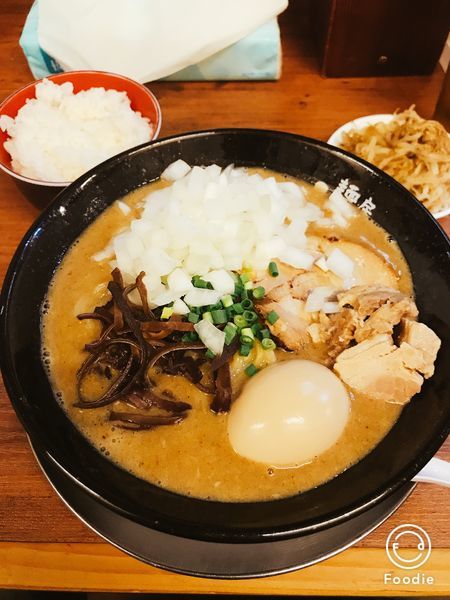 「特濃醤油「極」並盛太麺 味・コロトッピング」@麺房 十兵衛 青森店の写真