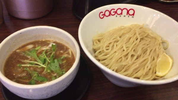 「ホルモンつけ麺」@GaGana RAMEN 極 渋谷店の写真