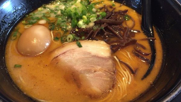 「甘えびラーメン＋煮卵」@らうめん侍の写真