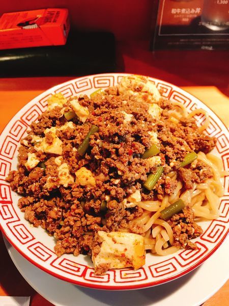 「麻婆豆腐あえ麺&トウモロコシご飯セット1000円」@食堂酒場 Graciaの写真