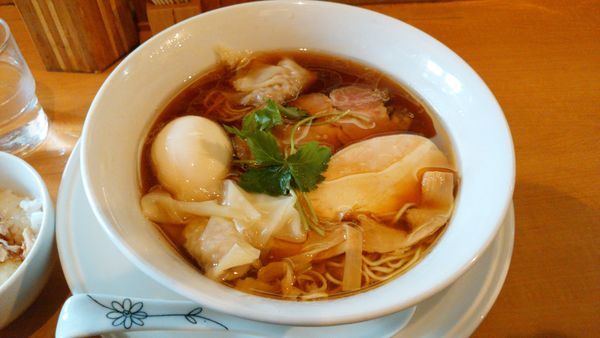 「特製醤油そば＋ランチ丼10円」@中華そば 大井町 和渦の写真