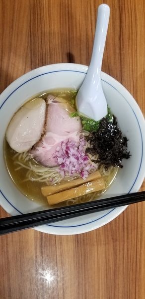 「オリーブいりこの冷やしそば」@中華そば 西川の写真