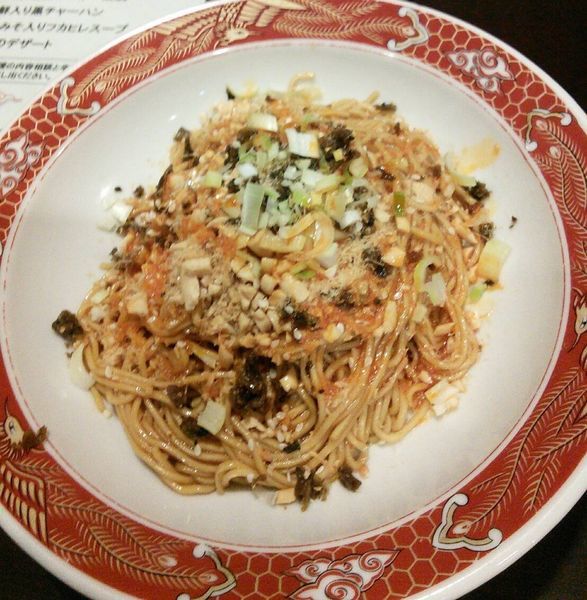 「四川味付けそば　８００円」@中華料理 銀河楼の写真