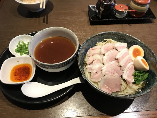 「冷やしジビエつけ麺」@麺創 なな家の写真
