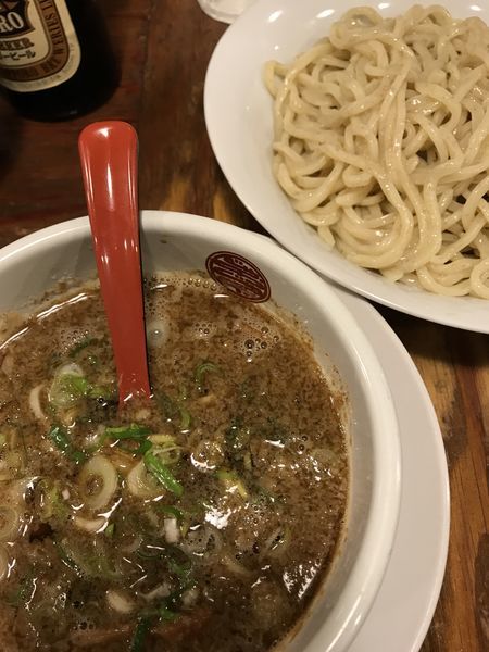 「つけめん 芳香醤油、太麺」@拉麺 じゃかじゃかの写真