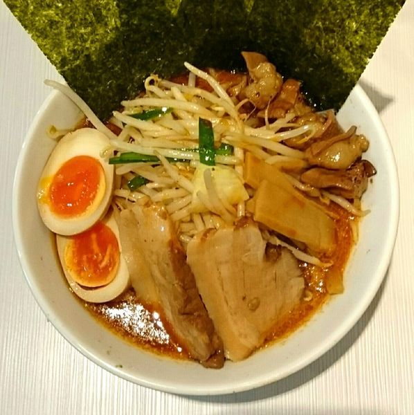 「特製盛 赤ホルらーめん(1辛)」@GaGana RAMENの写真