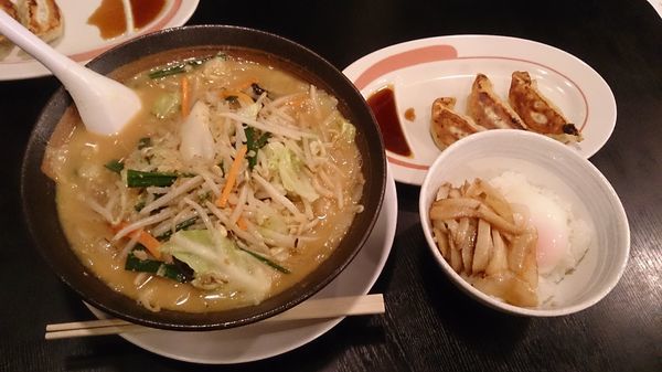 「味噌野菜ラーメン590円+他」@幸楽苑 土浦小松店の写真