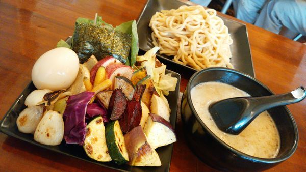 「味玉塩野菜つけめん並盛」@caminoの写真
