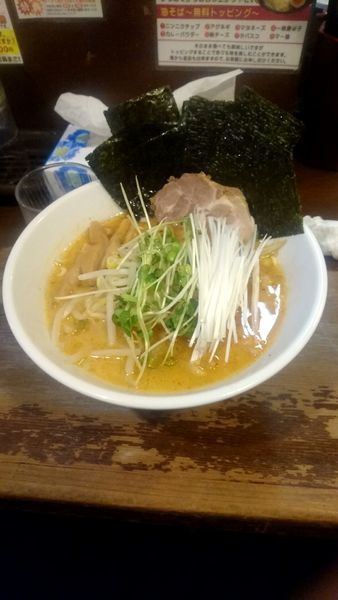 「味噌ラーメン トッピング海苔」@ラーメン専門店ゆうひ屋の写真